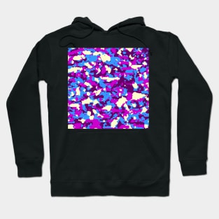 Blue Purple Digital Camouflage Hoodie